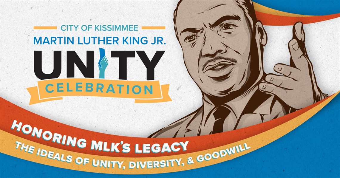 This is the Martin Luther King Unity Celebration Logo with Background
