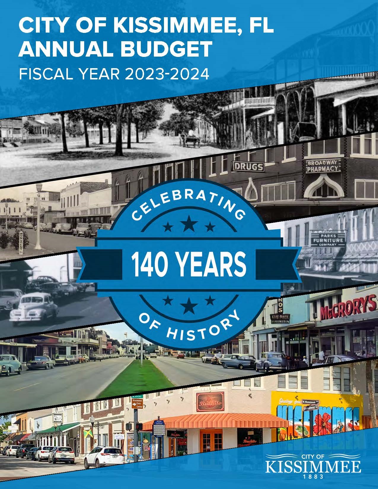 This is the 2024 Budget Book Cover for the City of Kissimmee