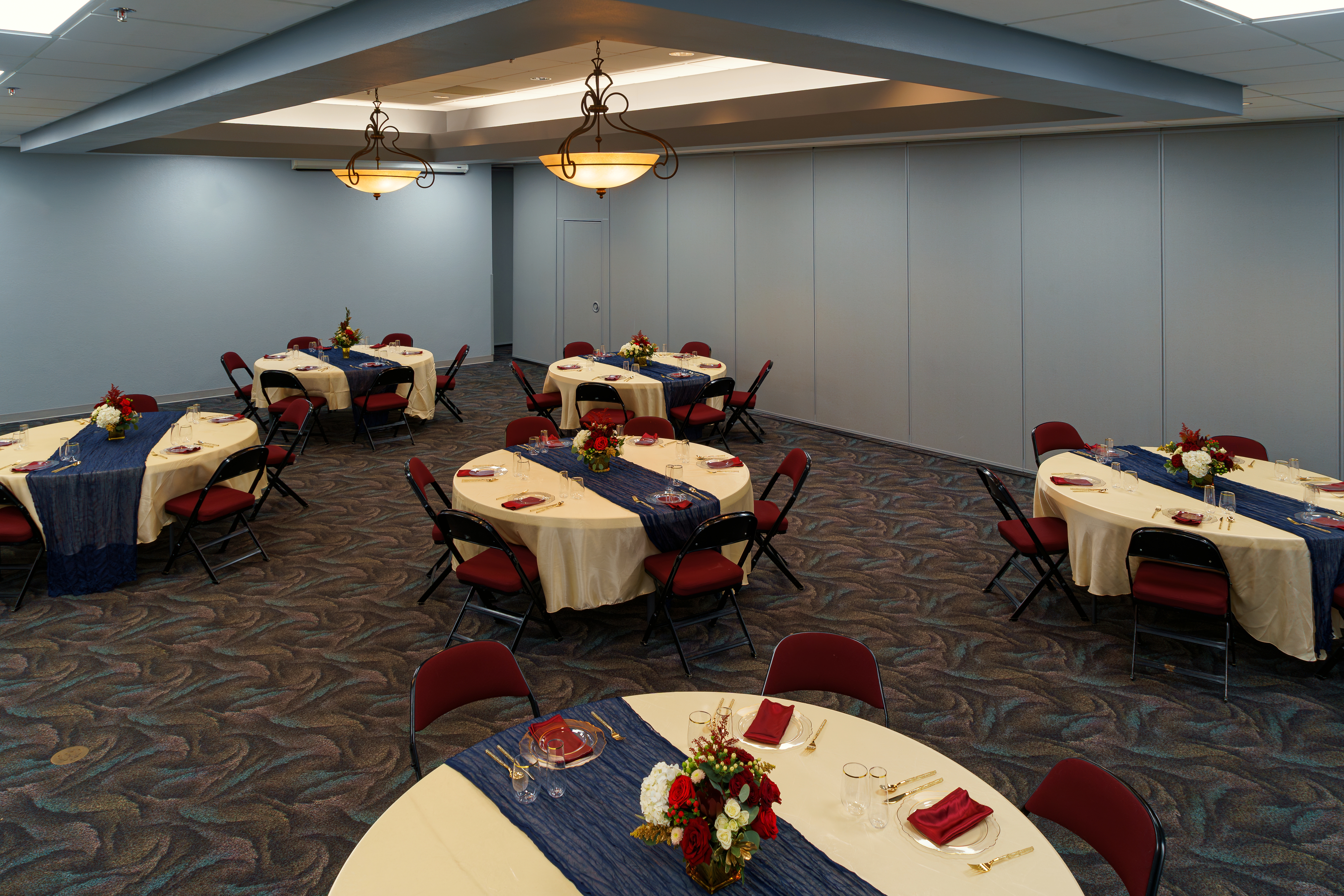 This is a photo of a ballroom at the Kissimmee Civic Center