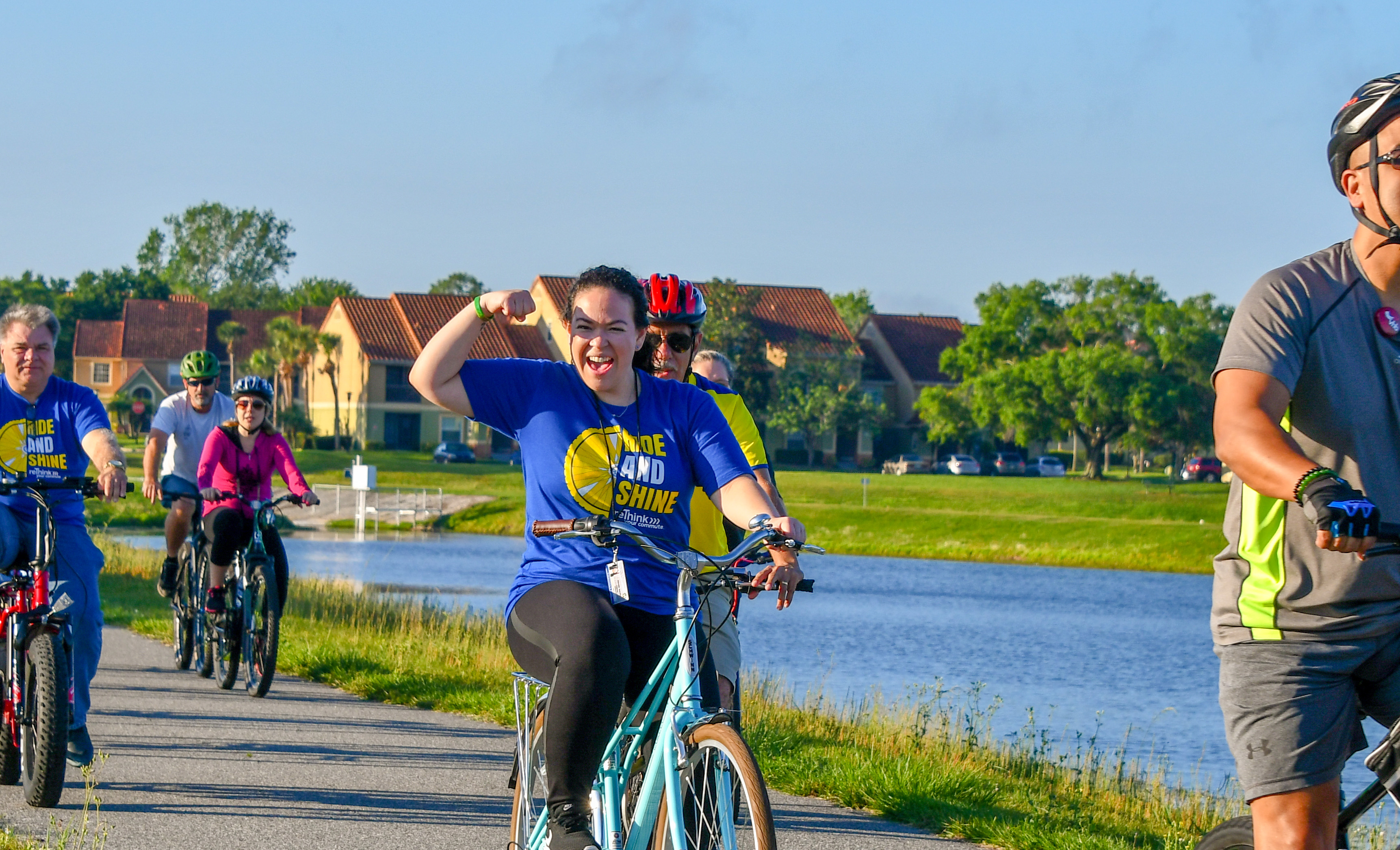 This is a photo of bike riders on Kissimmee Loop Trail