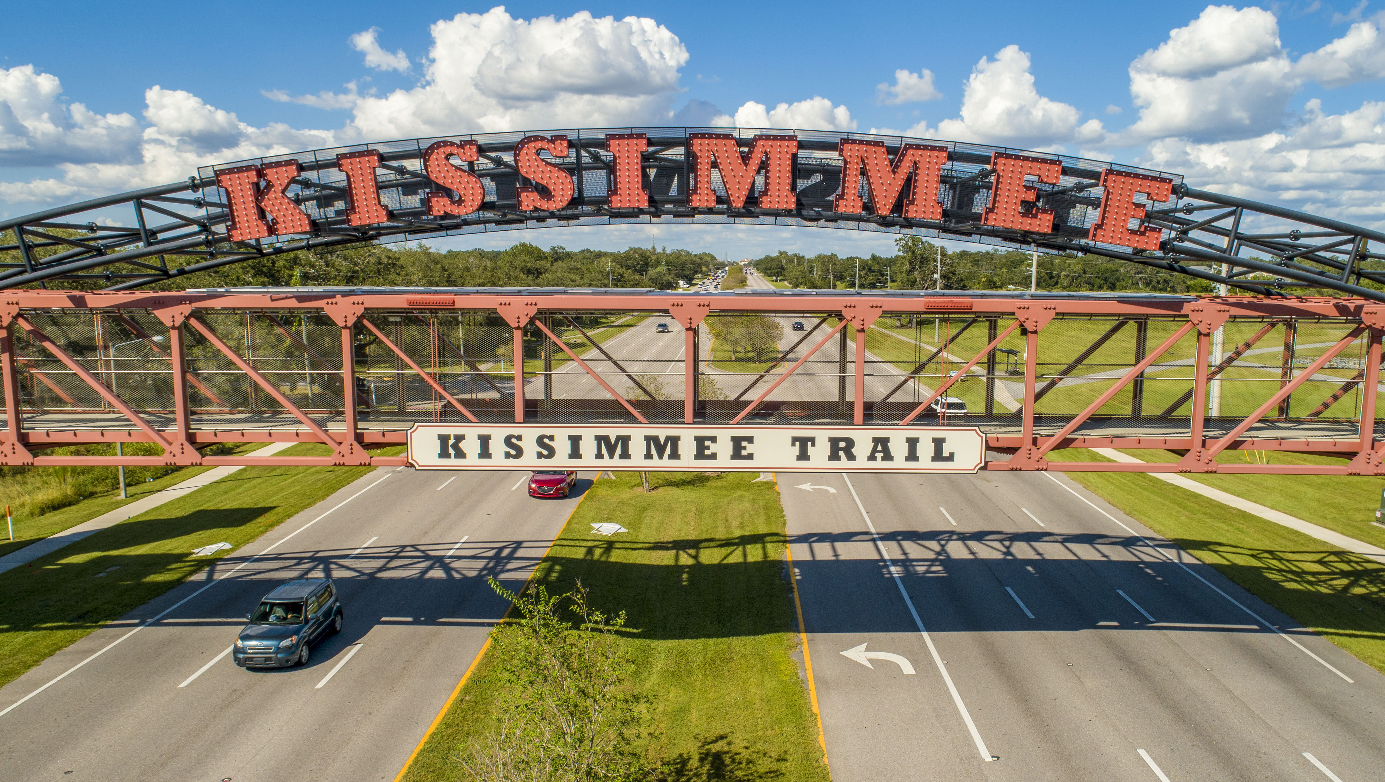 This is a photo of the pedestrian bridge on the Kissimmee Loop Trail
